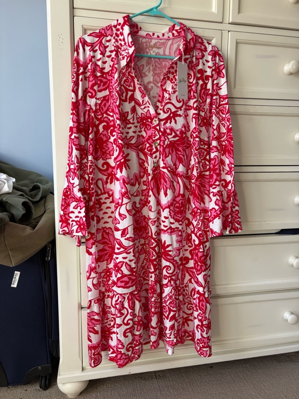 Lilly Pulitzer Pink & White Floral Delany Dress